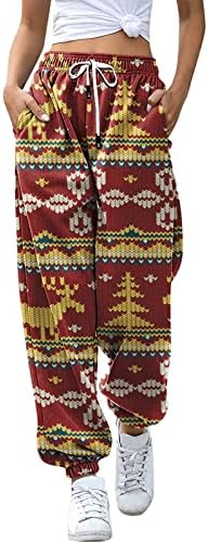 Christmas-Specific Plaid Sweatpants for Teen Girls
