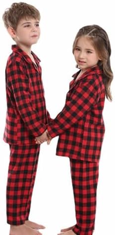 Red Plaid Winter Toddler Boys Set