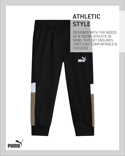 PUMA Toddler Boys Activewear Set - Performance-Friendly Mix of Jacket Joggers