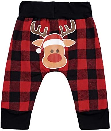 Yruiz Baby My First Christmas Romper Set Xmas Bowtie Strap Romper