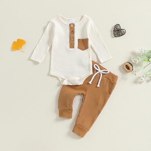 PureDenim Knitted Romper Pants Set for 3-6 Months