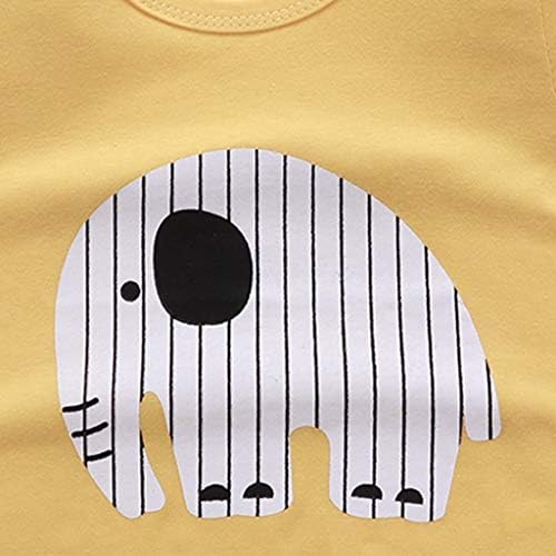 AMIMOJY Kids Cartoon Animal Printed Summer Outfit for Boys