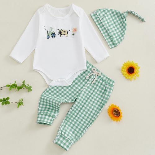 Plaid Romper for Newborn Boys - Trendy Cozy
