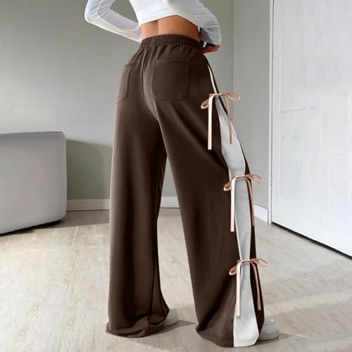 Adorable High Waisted Wide Leg Jogger Pants