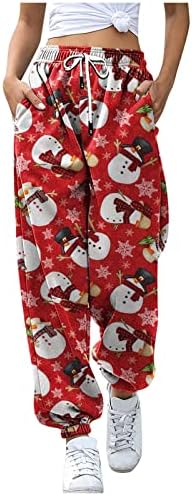 Christmas Plaid Sweatpants Women Size Guide Gift
