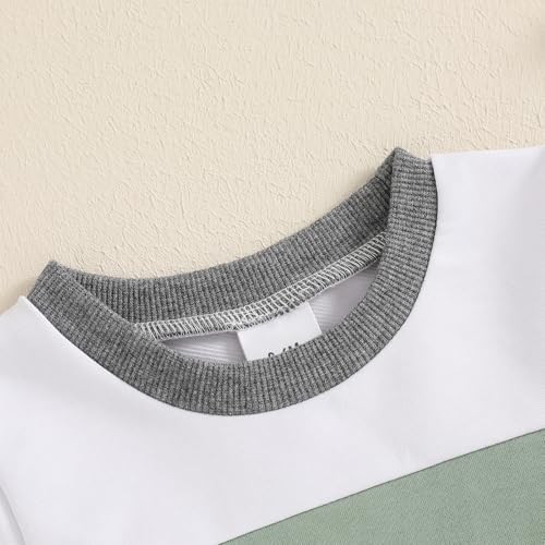 Breathable Contrast Color Toddler Boys 2PC Summer Set
