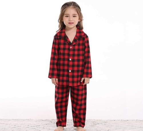 Red Plaid Winter Toddler Boys Set