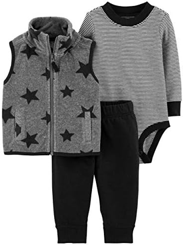 Sturdy 3-in-1 Vest Pants Set for Baby