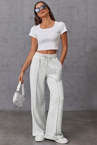 StylishMIROMIHO Womens Wide Leg Sweatpants
