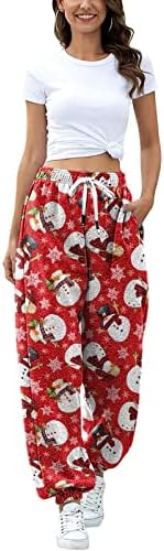 Christmas Plaid Sweatpants Women Size Guide Gift