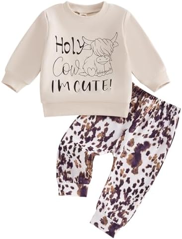 Chloefairy Holy Cow Im Cute Fall Outfit for Baby Boys