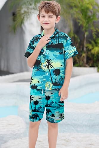 SANGTREE Boys Men Formal Hawaiian Outfit