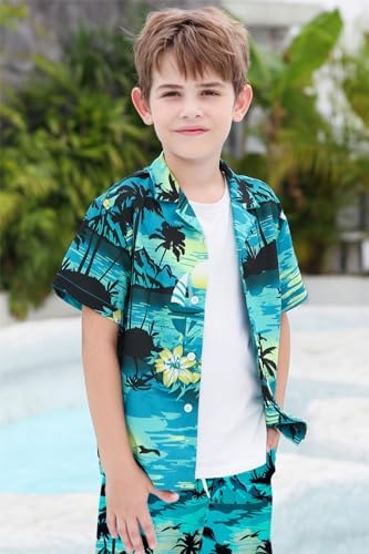 SANGTREE Boys Men Formal Hawaiian Outfit