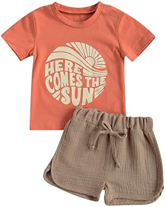 Summer Casual T-Shirts and Shorts Set for Toddler Boys