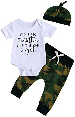 Madjtly Aint No Auntie Like The One I Get Baby Boys Rombper Set