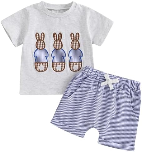 Mubineo Toddler Summer Bunny Outfit Comfy and Cute for Kids