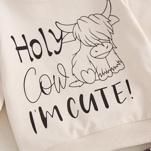 Chloefairy Holy Cow Im Cute Fall Outfit for Baby Boys