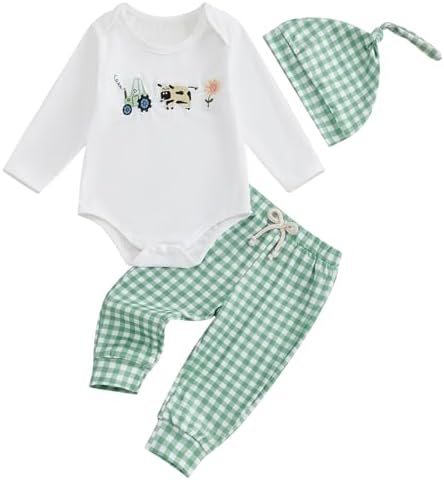 Plaid Romper for Newborn Boys - Trendy Cozy