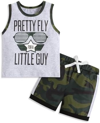 Comfortable Stripe Toddler Boy Clothes Set for Summer