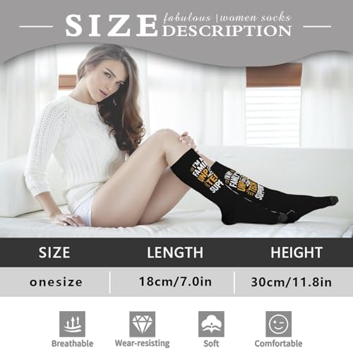 Unpaired Techs Funny Knee High Socks for Men Women