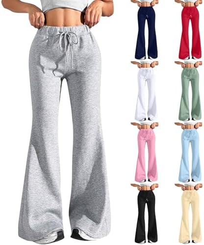 MidelXP High-Waisted Wide-Leg Fleece Sweatpants Women