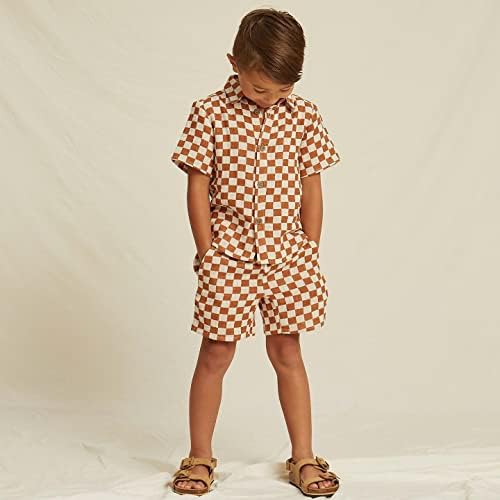 BULINGNA Checked Summer Toddler Boy Set