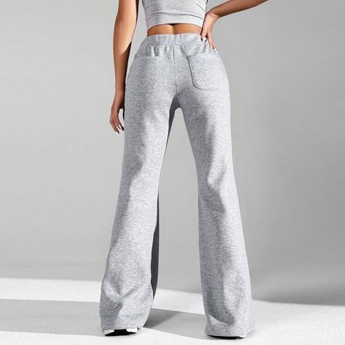 MidelXP High-Waisted Wide-Leg Fleece Sweatpants Women