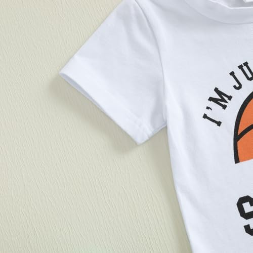 Baby Toddler Boys Basketball Print Summer 2-Piece Set
