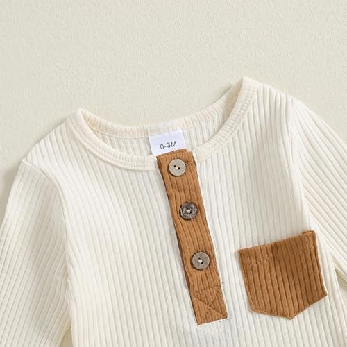 PureDenim Knitted Romper Pants Set for 3-6 Months