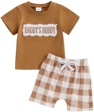 Fiomva Boys Summer T-Shirt Shorts Set