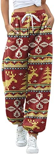 Christmas-Specific Plaid Sweatpants for Teen Girls