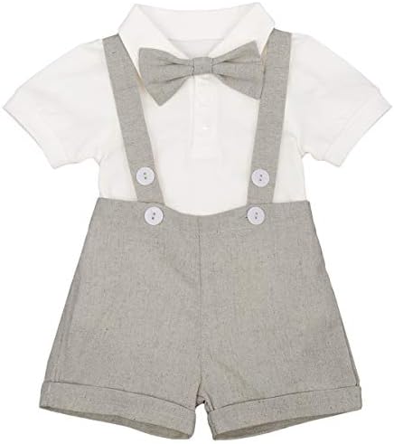 Baby Boys Formal Tuxedo Suit Set for Weddings Baptisms Party Elegance