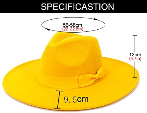 Generic Wool Fedora Hats for Men and Women