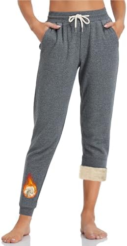 Inno Womens Sherpa Fleece Joggers Thermal Lightweight