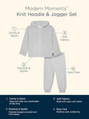 Modern Moments by Gerber Baby and Toddler Hoodie Jogger Set