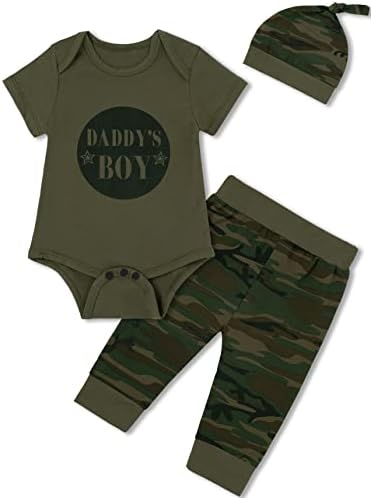 AGGLE Baby Boys Daddys Best Buddy 3PC Outfit Set