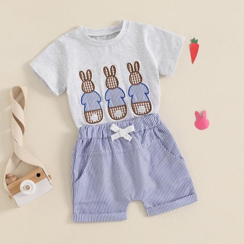 Mubineo Toddler Summer Bunny Outfit Comfy and Cute for Kids
