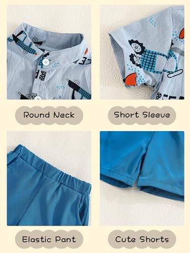 SurePOCH Baby Boy Clothes Cute Summer Outfits