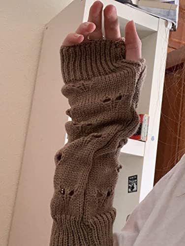 POHADON Fairy Grunge Gloves - Goth Emo Fingerless ArmWarmers