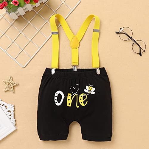 First Bee Day Baby Boy Romper Set