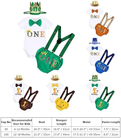 Chic Cake Smash Jungle Party Outfit for Baby Boy 1st Birthday