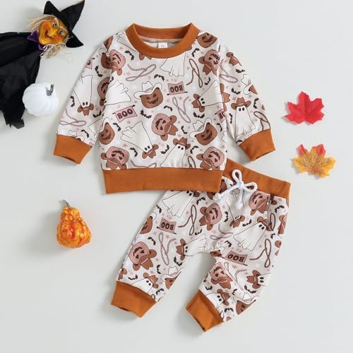Baby Boys Halloween Outfit Set - Long Shirts Sweaters