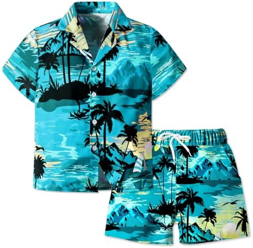 SANGTREE Boys Men Formal Hawaiian Outfit