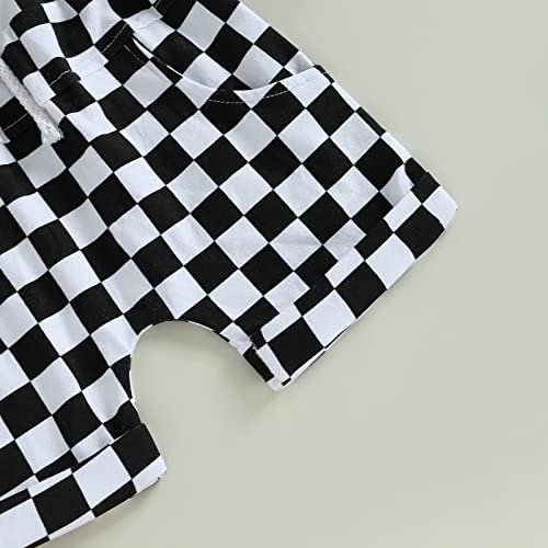 Gueuusu Toddler Boy Summer Outfit Plaid Design