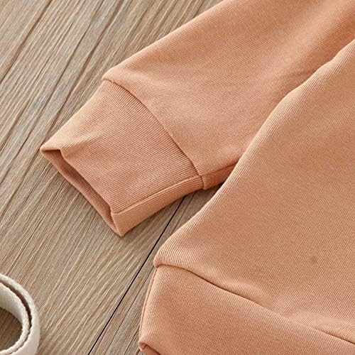 Generic Boys Girls Long Sleeve Crewneck Sweatshirt Elastic Waist Pants Set