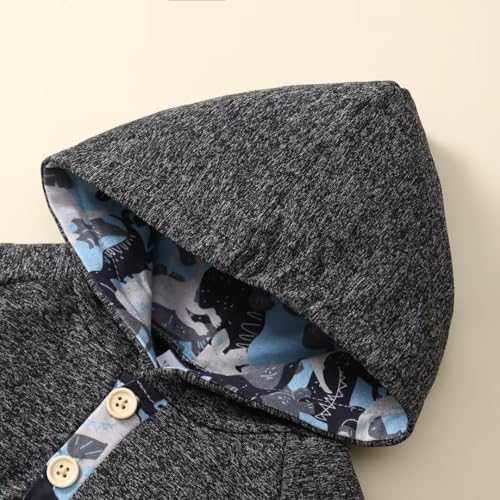 Bekarsy Toddler Dinosaur Camouflage Sweeps Fall Winter Outfit
