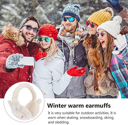 Ipetboom 1Pc Plush Ear Muffs for Winter Cold Resistance