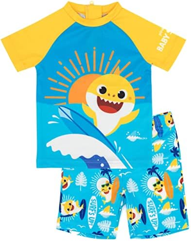 Baby Shark Boys 2-Piece Swimsuit Perfect Swim Style for Little Ones