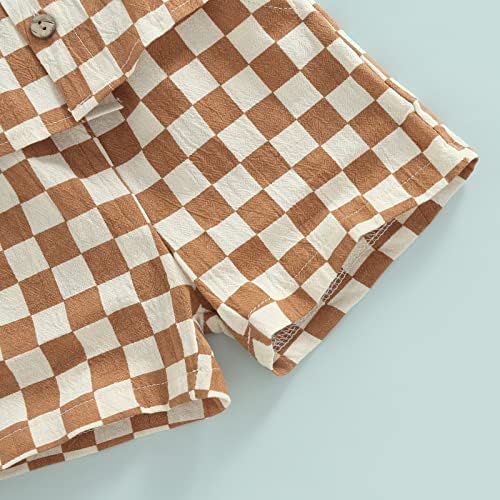 BULINGNA Checked Summer Toddler Boy Set