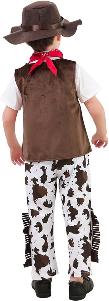 FANCYINN Toddler Boy Western Cowboy Romper Set Halloween Costumes